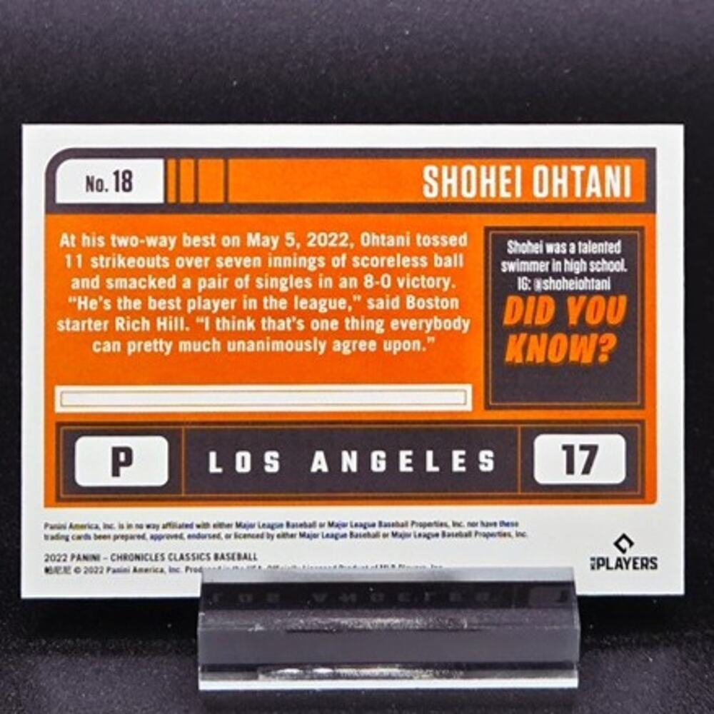 Shohei Ohtani Classics Blue 11/50 Uniform Number Match Los Angeles Dodgers Star - Picture 3 of 3